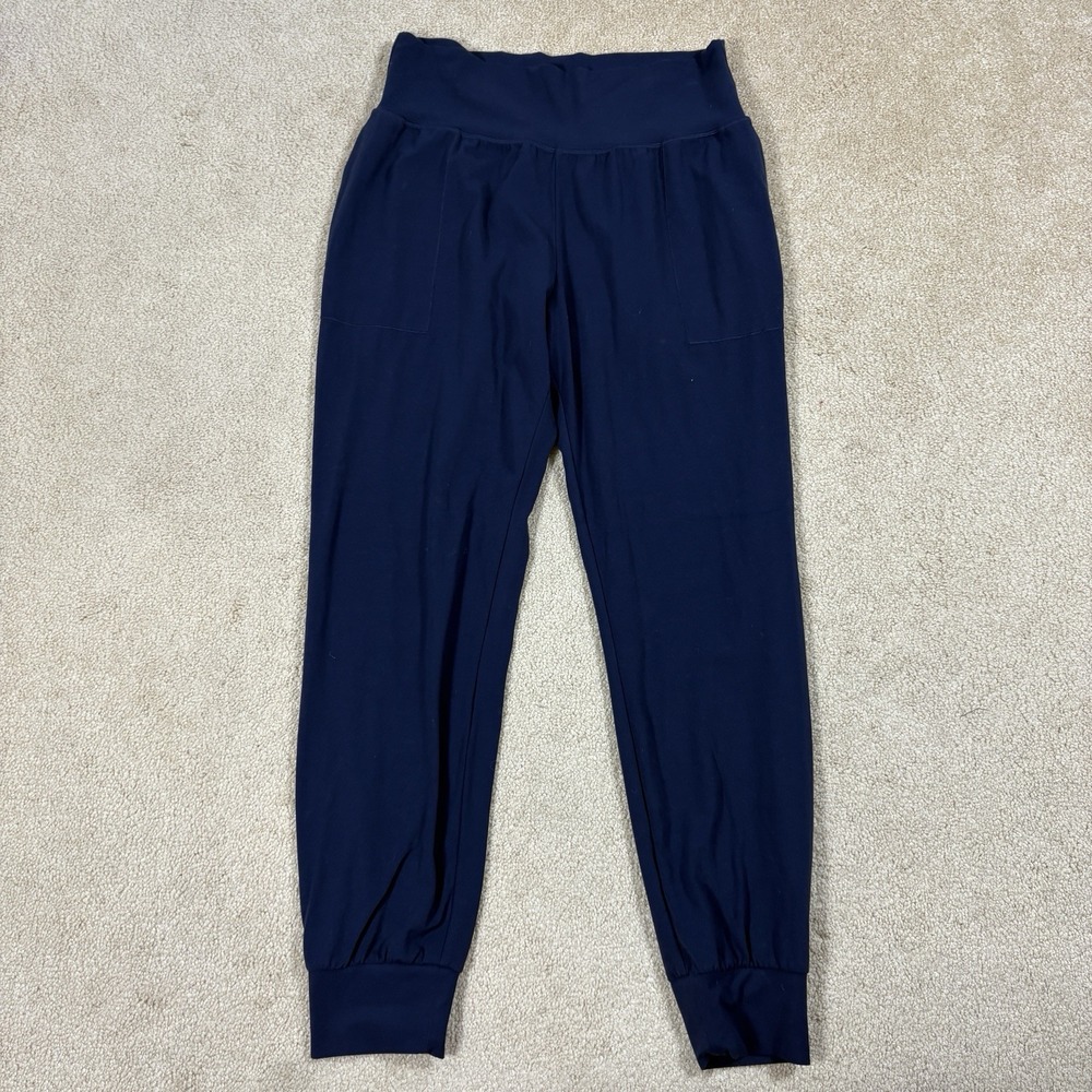 Athleta Pants Womens Large Tall Blue Jogger Salutation Powervita High Rise Yoga